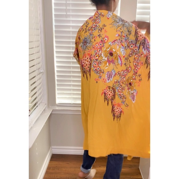 FREE PEOPLE | Intimately FP Yellow Floral Kimono - Picture 6 of 16